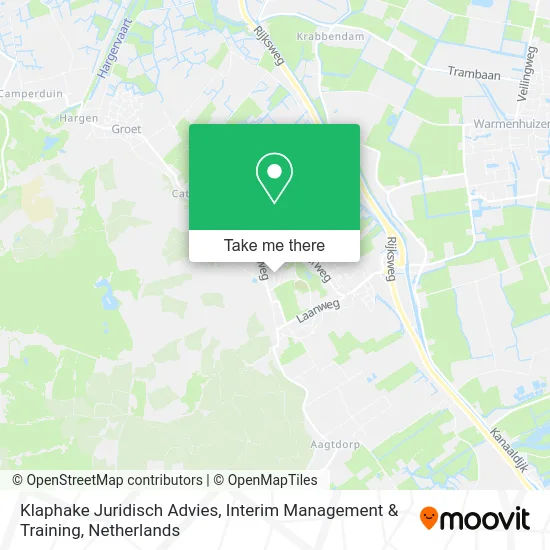 Klaphake Juridisch Advies, Interim Management & Training map