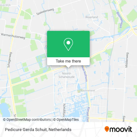 Pedicure Gerda Schuit map