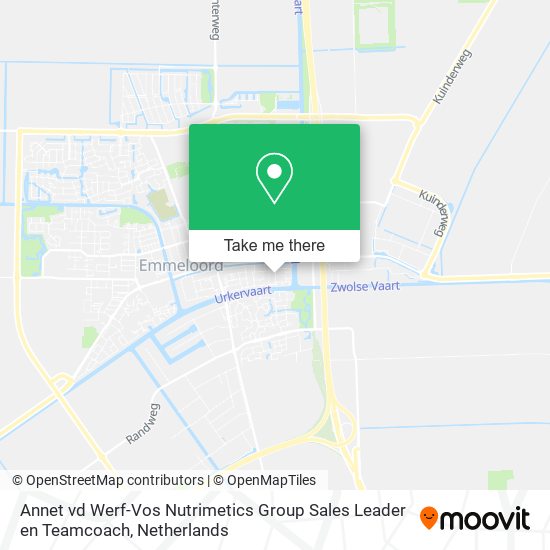 Annet vd Werf-Vos Nutrimetics Group Sales Leader en Teamcoach map