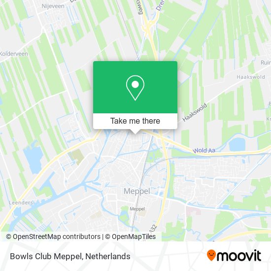 Bowls Club Meppel map