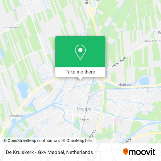 De Kruiskerk - Gkv Meppel map