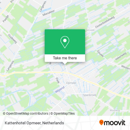 Kattenhotel Opmeer map