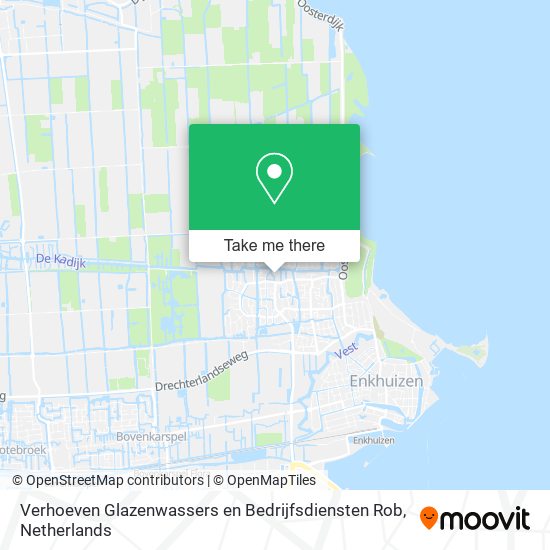 Verhoeven Glazenwassers en Bedrijfsdiensten Rob map