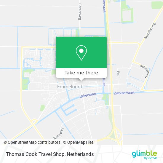 Thomas Cook Travel Shop map