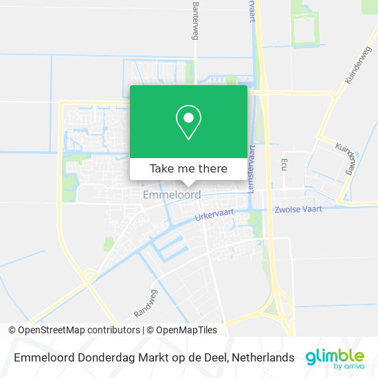 Emmeloord Donderdag Markt op de Deel Karte