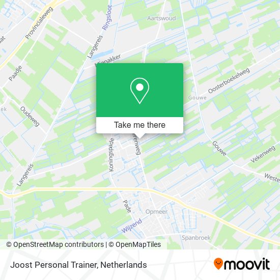 Joost Personal Trainer map