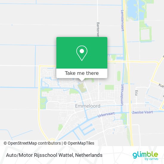 Auto/Motor Rijsschool Wattel map