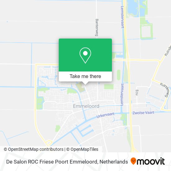 De Salon ROC Friese Poort Emmeloord map