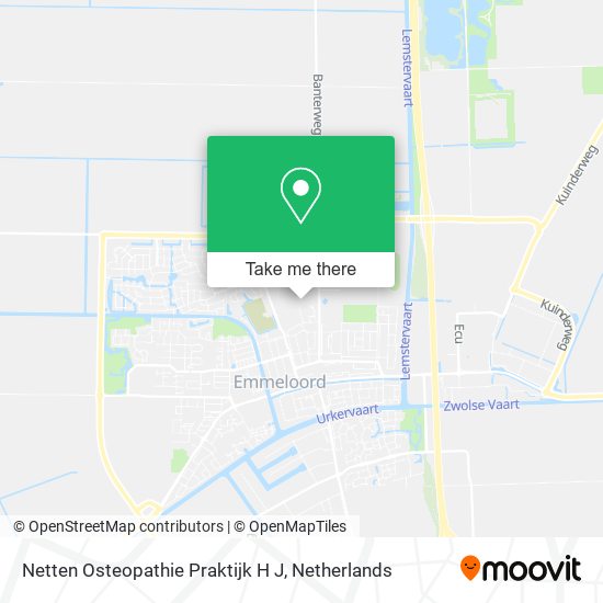 Netten Osteopathie Praktijk H J map