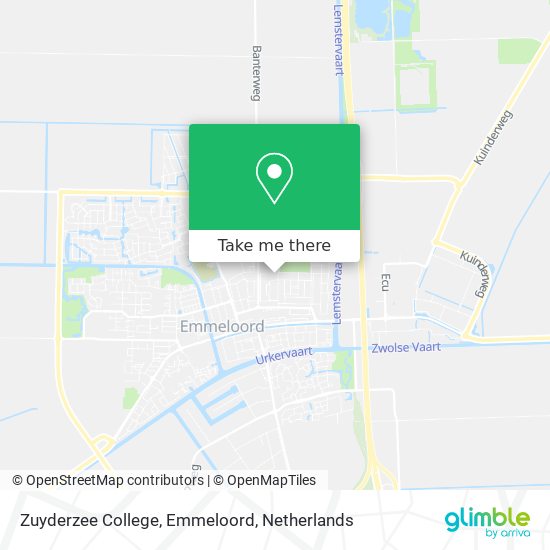 Zuyderzee College, Emmeloord Karte