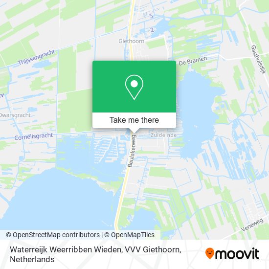 Waterreijk Weerribben Wieden, VVV Giethoorn map