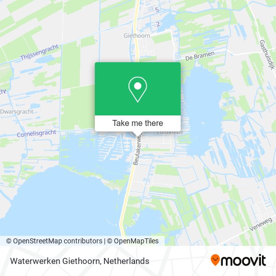 Waterwerken Giethoorn Karte