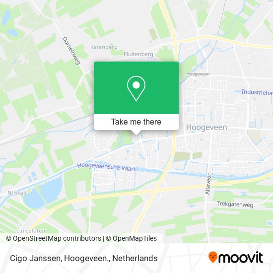 Cigo Janssen, Hoogeveen. Karte