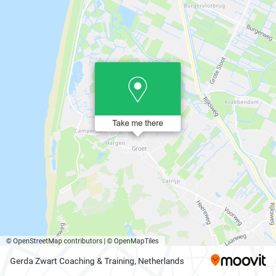 Gerda Zwart Coaching & Training map