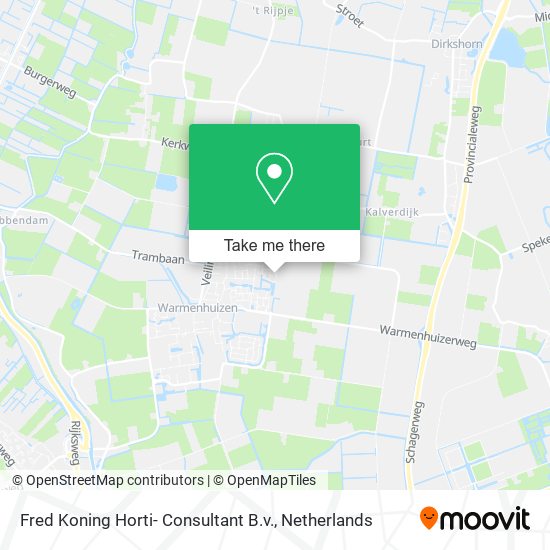 Fred Koning Horti- Consultant B.v. map