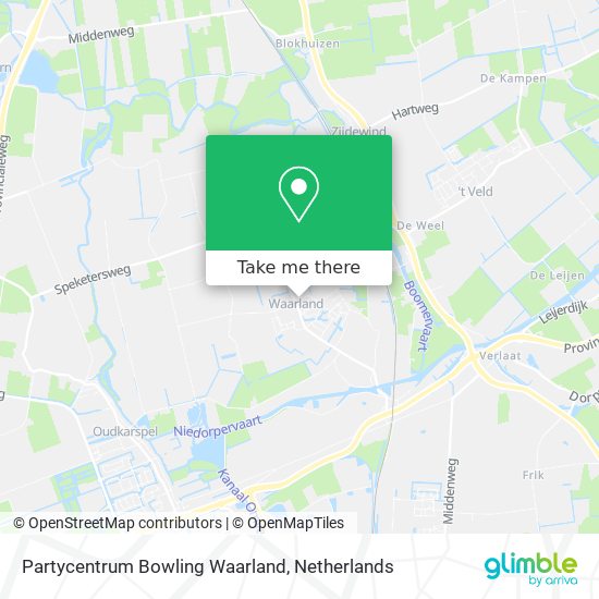 Partycentrum Bowling Waarland map