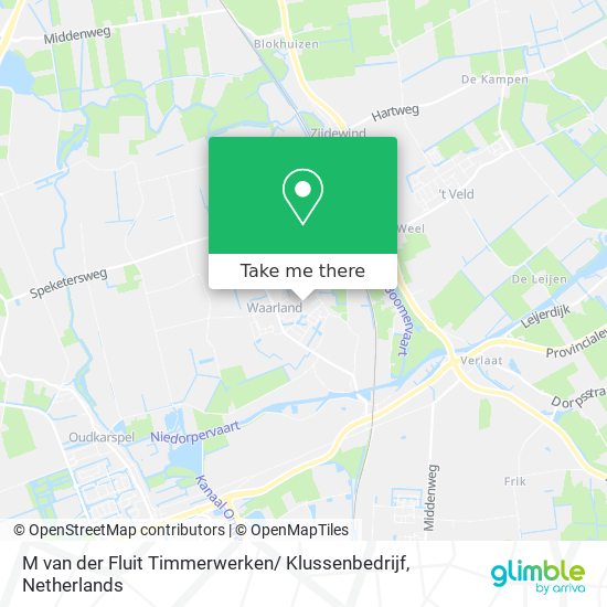 M van der Fluit Timmerwerken/ Klussenbedrijf Karte