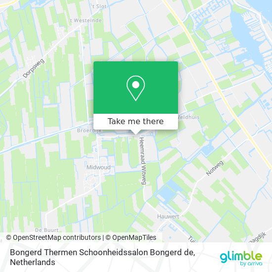 Bongerd Thermen Schoonheidssalon Bongerd de map