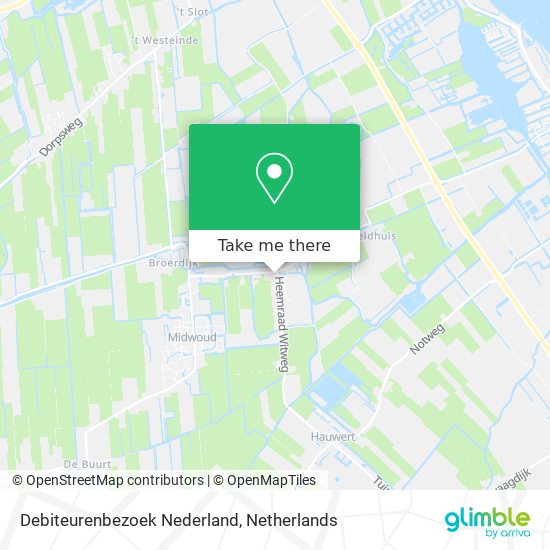 Debiteurenbezoek Nederland map