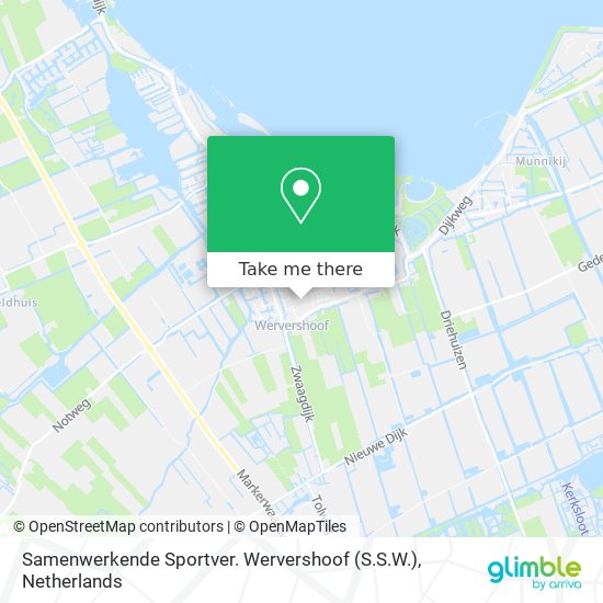 Samenwerkende Sportver. Wervershoof (S.S.W.) map