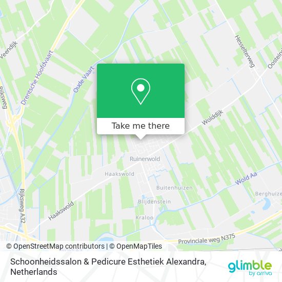 Schoonheidssalon & Pedicure Esthetiek Alexandra Karte