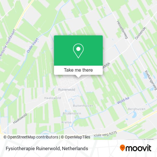 Fysiotherapie Ruinerwold map