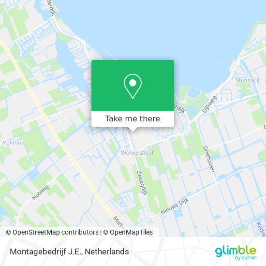 Montagebedrijf J.E. map