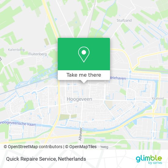 Quick Repaire Service Karte