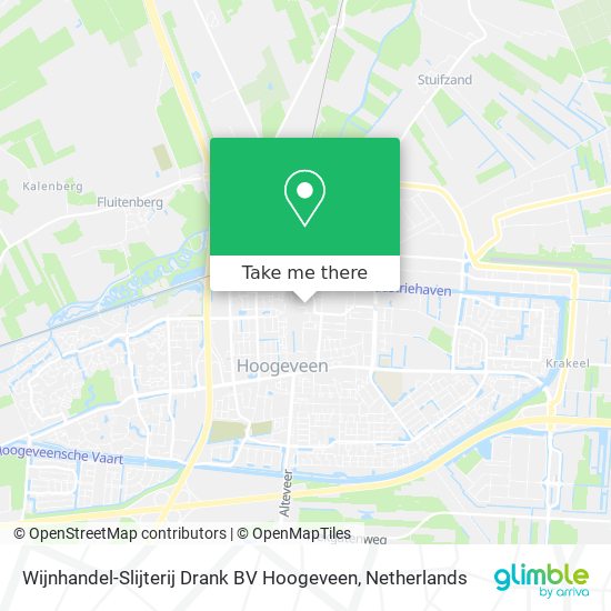 Wijnhandel-Slijterij Drank BV Hoogeveen Karte