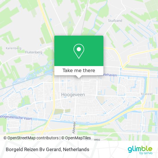 Borgeld Reizen Bv Gerard map