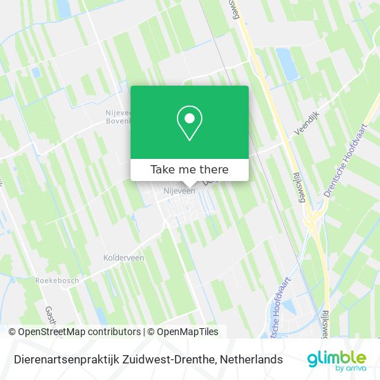 Dierenartsenpraktijk Zuidwest-Drenthe map