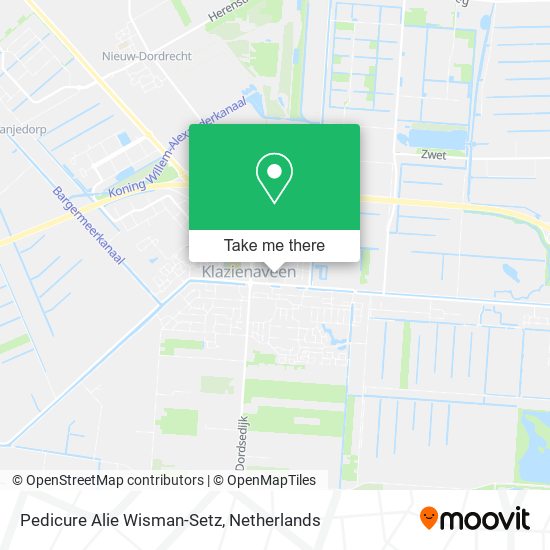 Pedicure Alie Wisman-Setz map