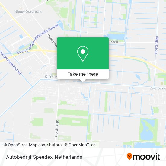 Autobedrijf Speedex map
