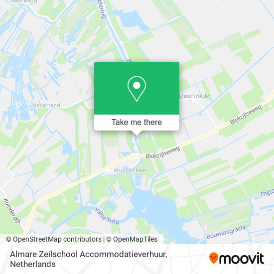 Almare Zeilschool Accommodatieverhuur map