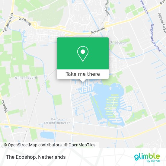 The Ecoshop map