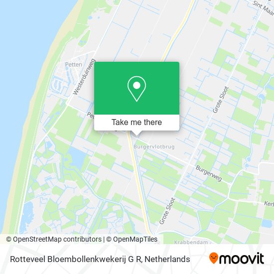 Rotteveel Bloembollenkwekerij G R map