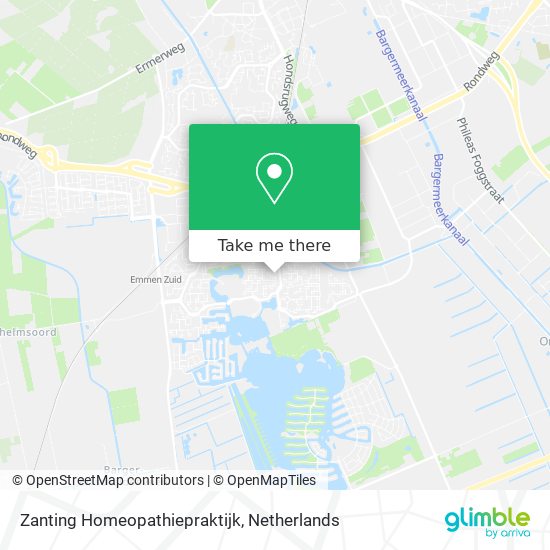 Zanting Homeopathiepraktijk map