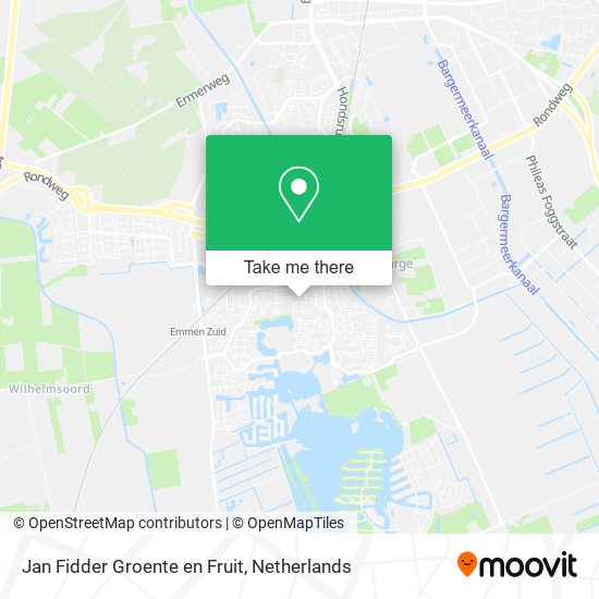 Jan Fidder Groente en Fruit map