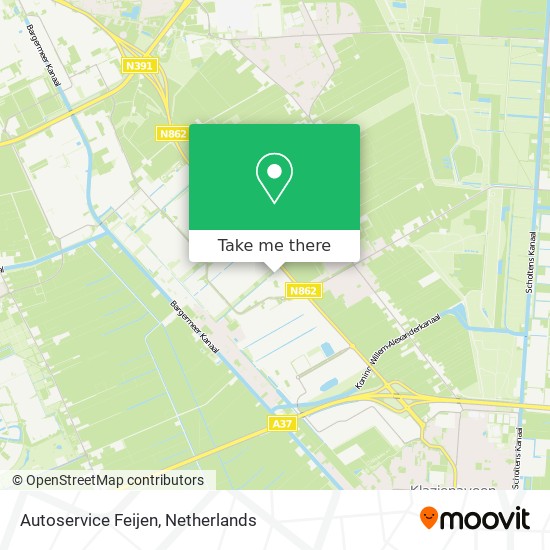 Autoservice Feijen map