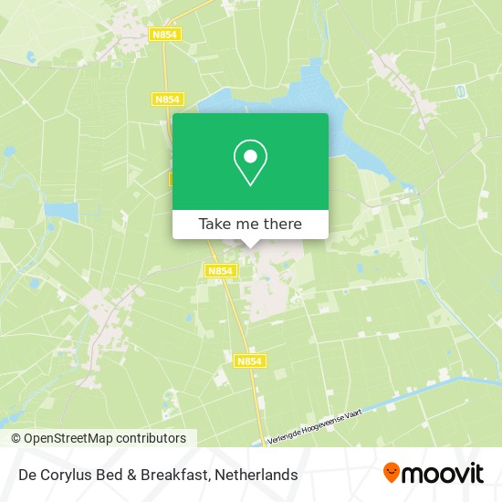 De Corylus Bed & Breakfast map