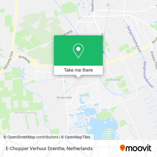 E-Chopper Verhuur Drenthe map