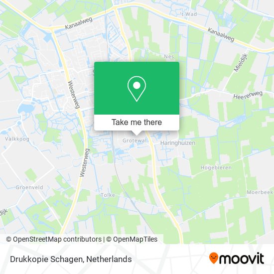 Drukkopie Schagen map