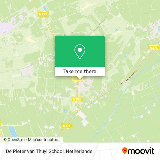 De Pieter van Thuyl School map