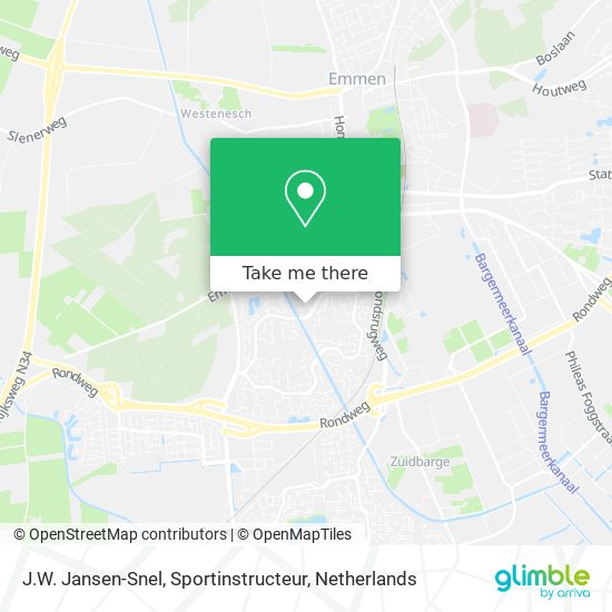 J.W. Jansen-Snel, Sportinstructeur map