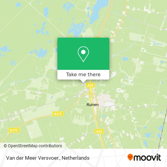 Van der Meer Versvoer. map