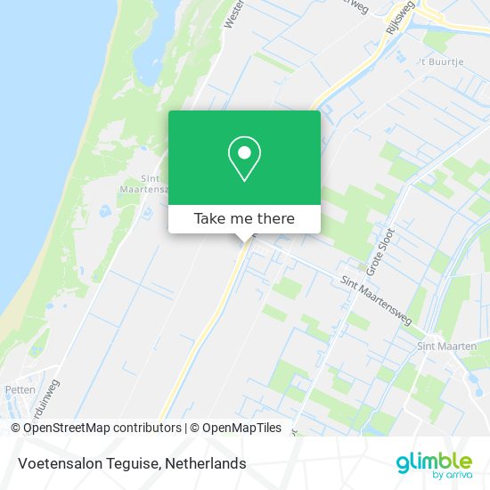 Voetensalon Teguise map