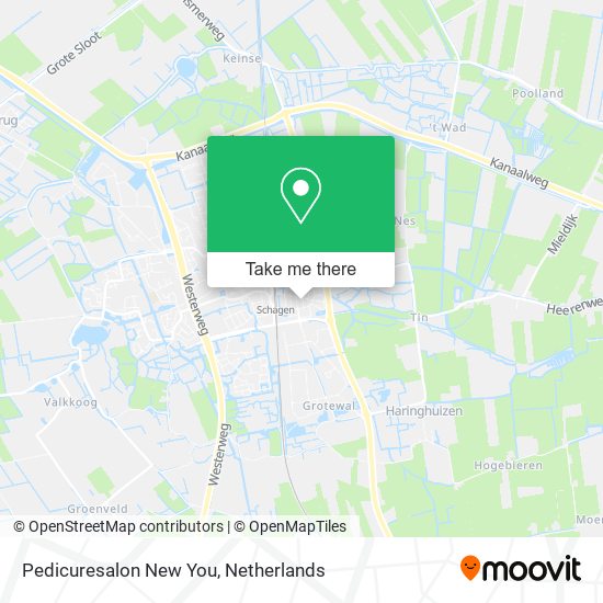 Pedicuresalon New You map