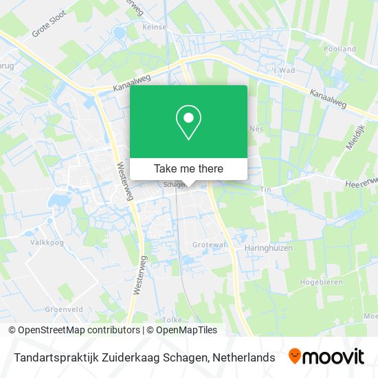 Tandartspraktijk Zuiderkaag Schagen map