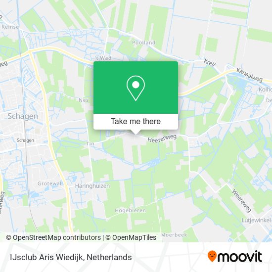 IJsclub Aris Wiedijk map