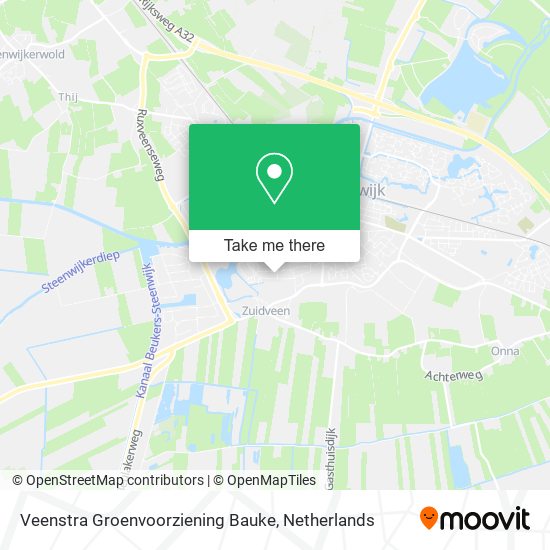 Veenstra Groenvoorziening Bauke map